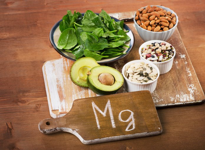 Magnesium Rich Foods on wooden table