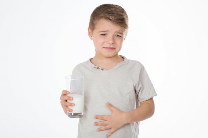 young boy has a bellyache